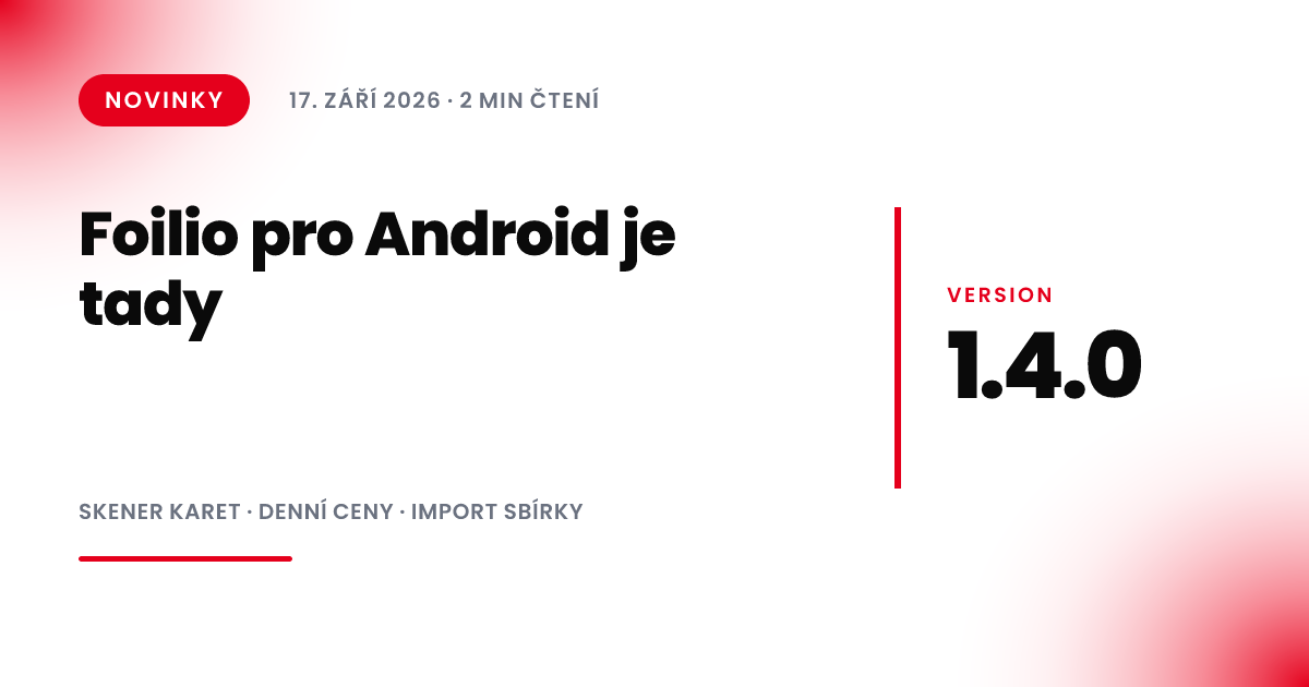 Foilio pro Android je tady